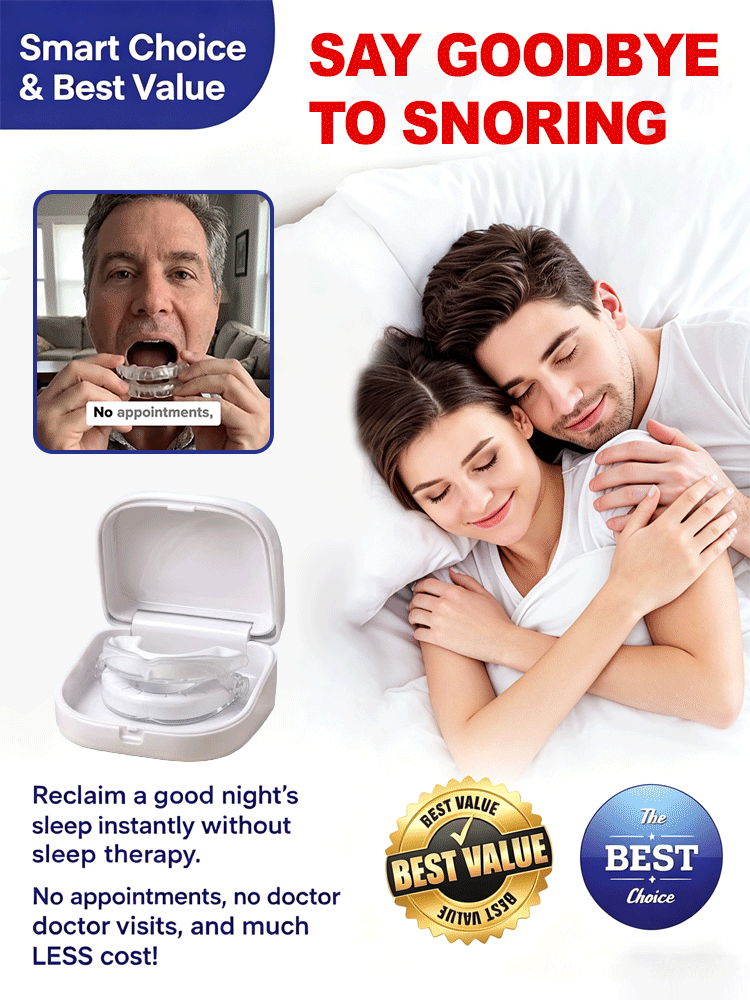 [Doctor Recommended] Professional Smart Anti-Snoring Device【Stop snoring in 1 second and restore deep sleep.】