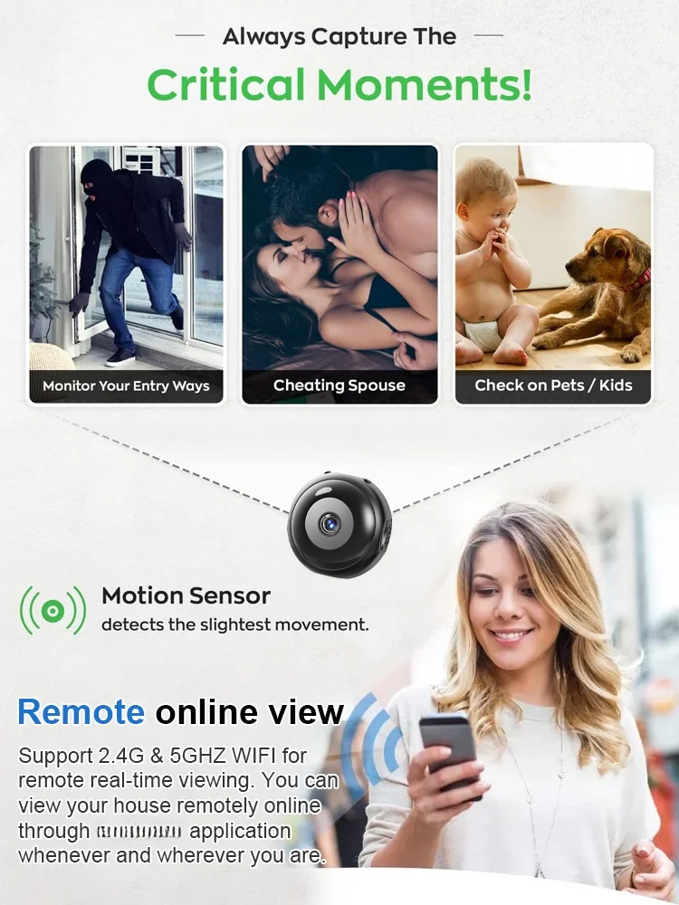 【Use for up to a year on a single charge!】 This wireless smart surveillance camera is used by the U.S. Agency for International Security!