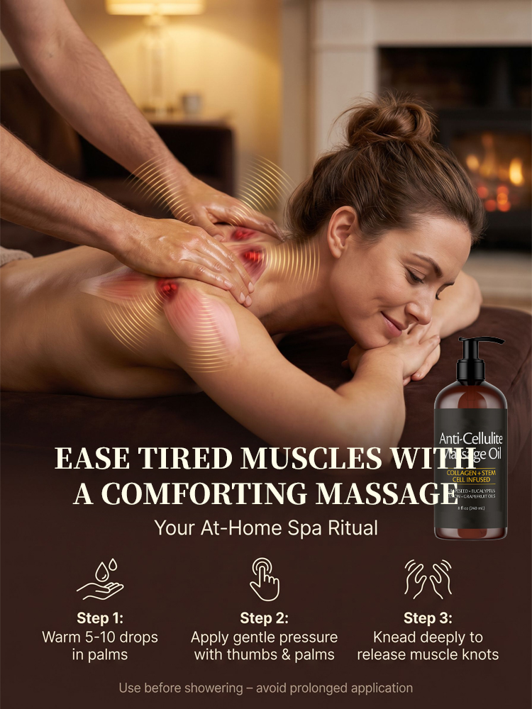 【Highly trusted by UK & US customers!】Moisturizing and soothing massage oil for the skin