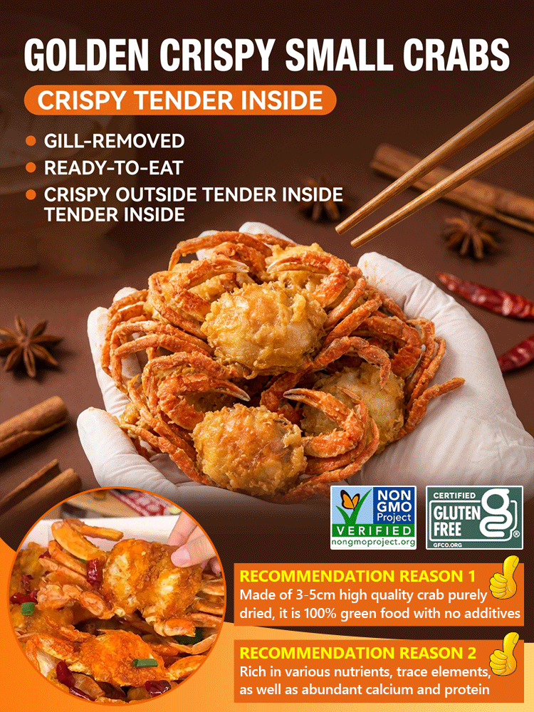 Instant Golden Crispy Crab【Nutritious and delicious, suitable for everyone!】