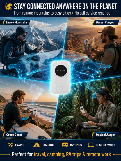 2026 New Portable WiFi [No monthly fees or contracts required, buy once and get it free for life, available worldwide!]
