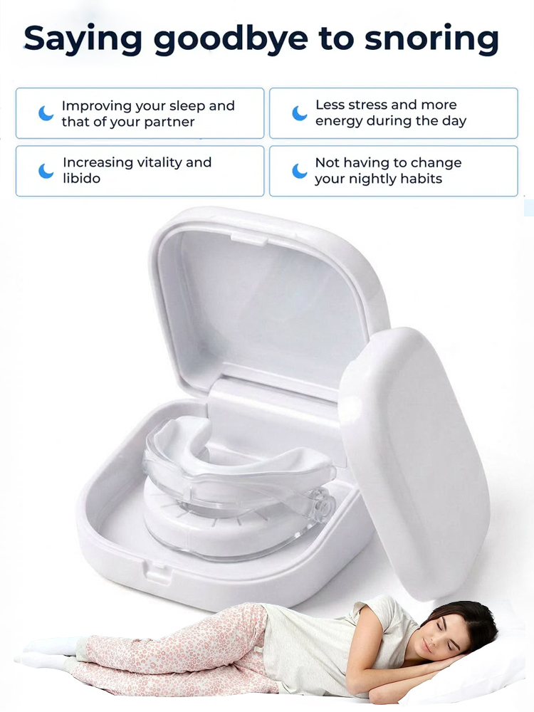 [Doctor Recommended] Professional Smart Anti-Snoring Device【Stop snoring in 1 second and restore deep sleep.】