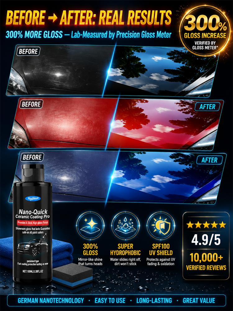 【Limited-time Buy 1 Get 1 Free!】This scratch repair product combines polishing, brightening, anti-aging, and hydrophobic properties in one, instantly restoring your car to like-new condition!