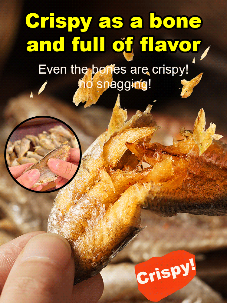 🐟Wild Alaskan yellow croaker, ❣️baked oil-free for a healthy, low-calorie crunch. 