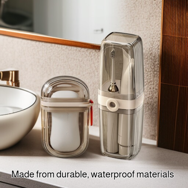 Toothbrush and soap storage box