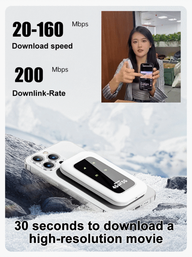 【Plug & Play, Lifetime Free】 Universal Portable Wi-Fi, Lifetime Free Data, No Monthly Fees Ever!