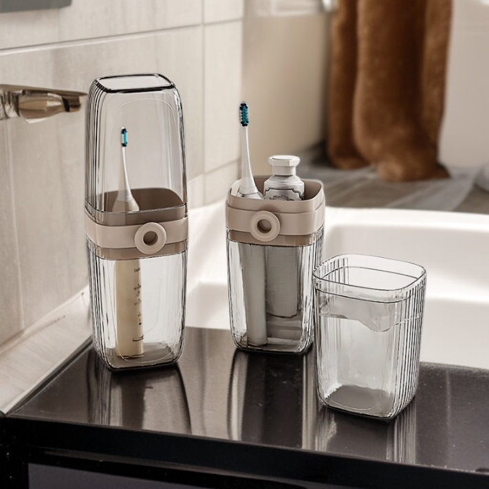 Toothbrush and soap storage box