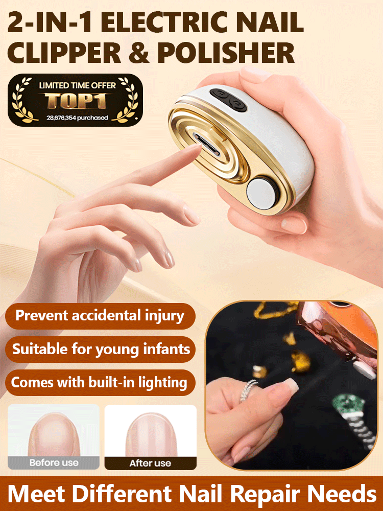 Let me show you the nail clippers used by wealthy Americans，Safe, simple, and cordless.No more flying debris