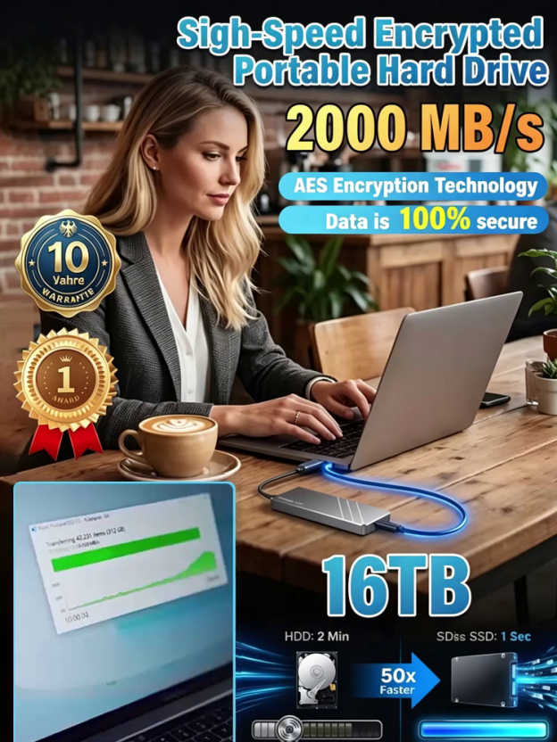 【ForceMajeureSale】Custom 16TB portable SSDs from a top brand – Own it for the price of a burger!🍔 Only the last 50 left, offering a 10-year warranty! The more you buy, the more you profit! 💰👇