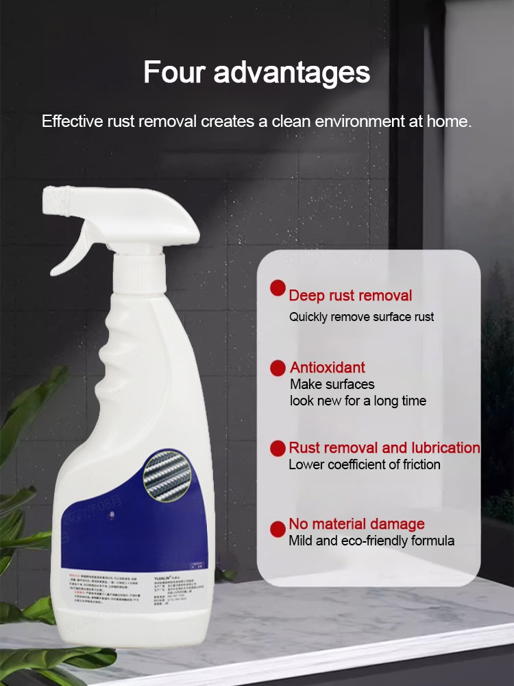 Rust gone in 3 seconds，1 spray – rust dissolves automatically， With long-term protection against new rust