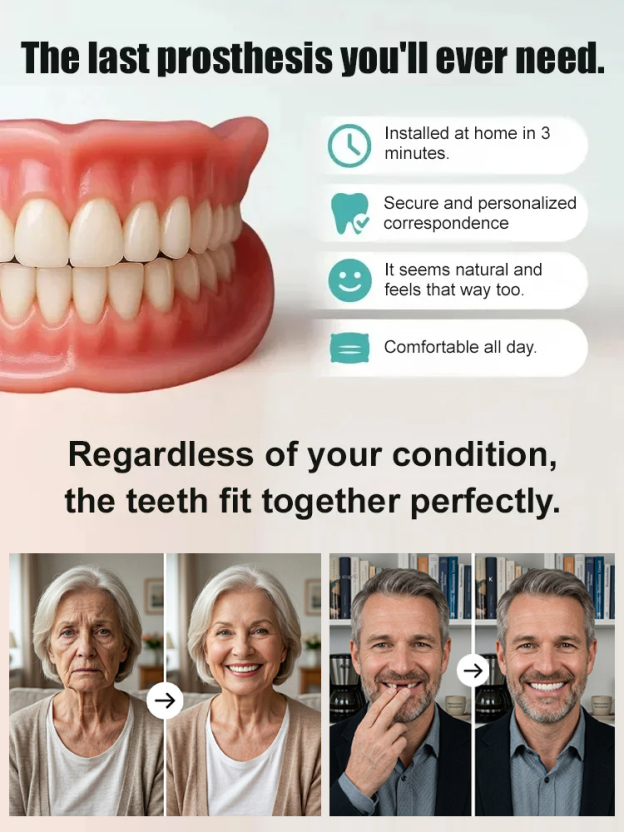 【200,000 Repurchases】🔬🏥 Better‑than‑implant solution – 30 years of research for a flawless, secure fit.