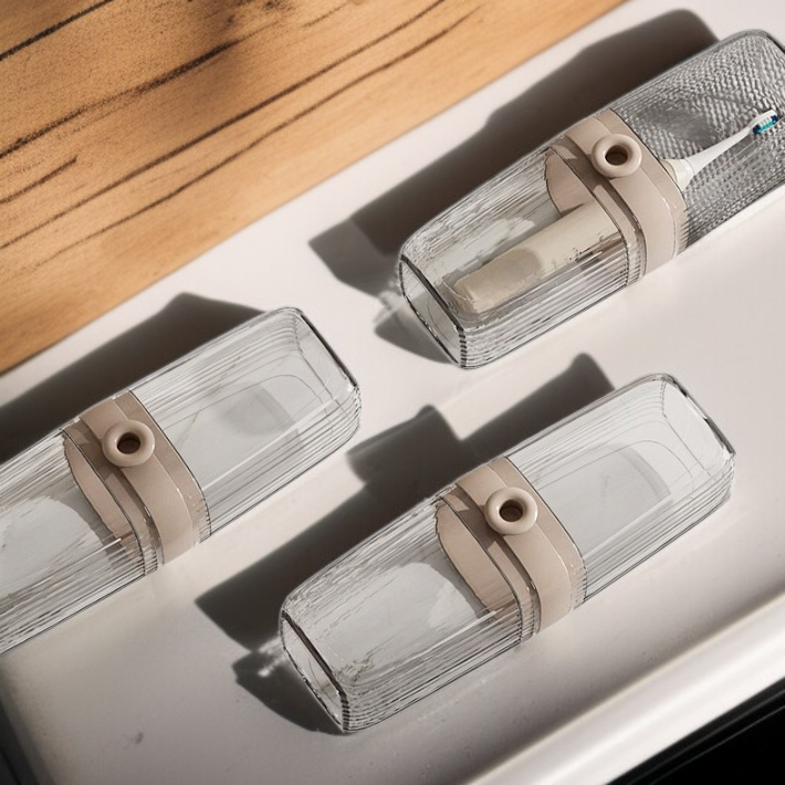 Toothbrush and soap storage box