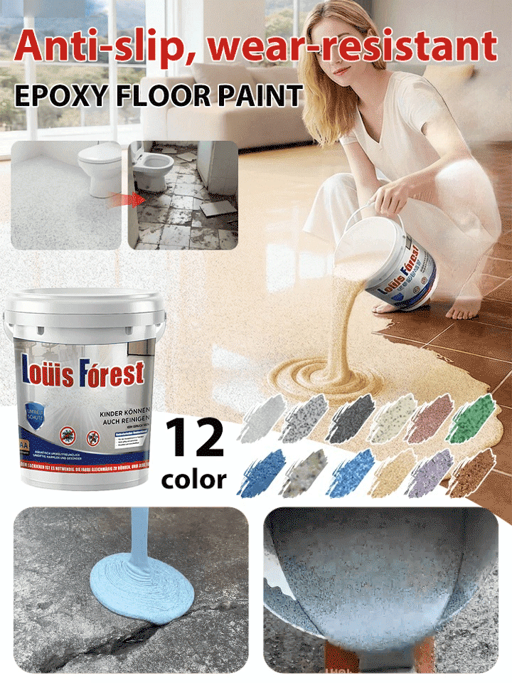 ✨【Paint the Same Day, Move in the Same Day】Epoxy Colored Sand Floor Paint