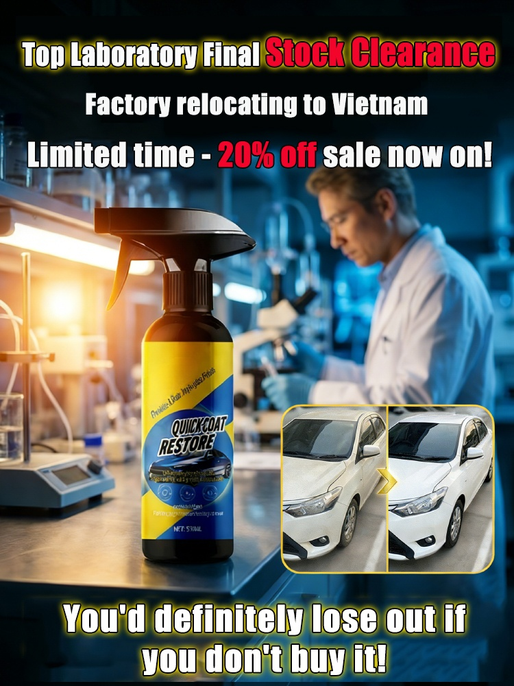 🚗【5-in-1 Formula】Repels water，blocks stains，and Prevents Scratches，One spray restores your car's shine with German Nano-Tech protection that lasts a full year.