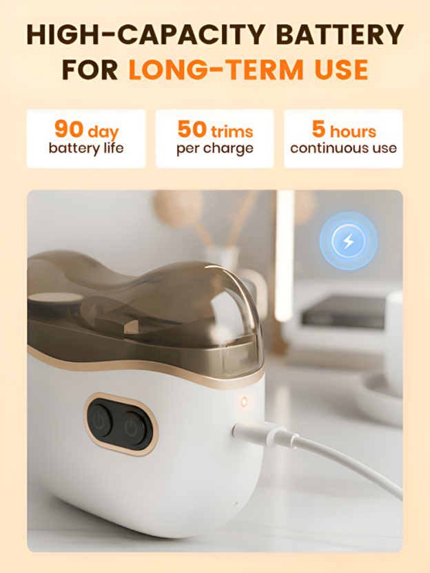 Let me show you the nail clippers used by wealthy Americans，Safe, simple, and cordless.No more flying debris