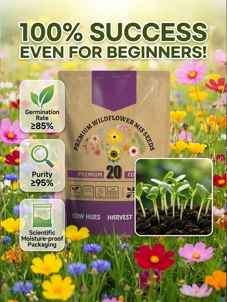 【Over 240,000 people have already bought】💐Perennial mix – blooms all year round, never wilts.