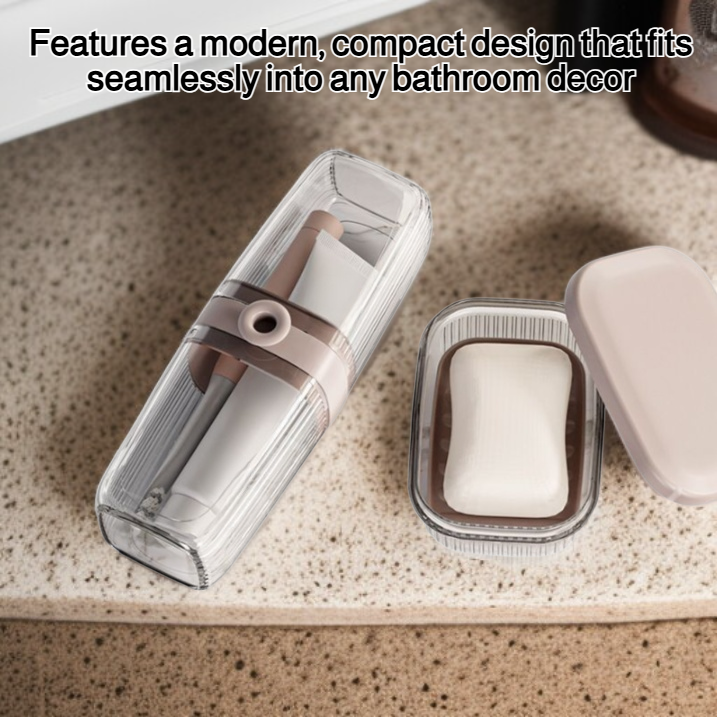 Toothbrush and soap storage box