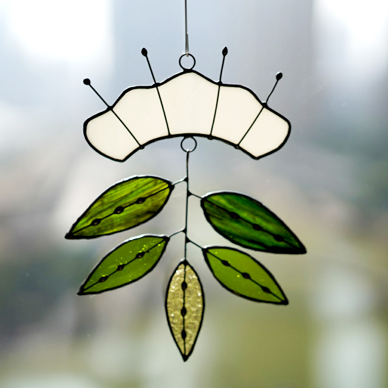 Handcraft Stained Glass Flower - Cloud