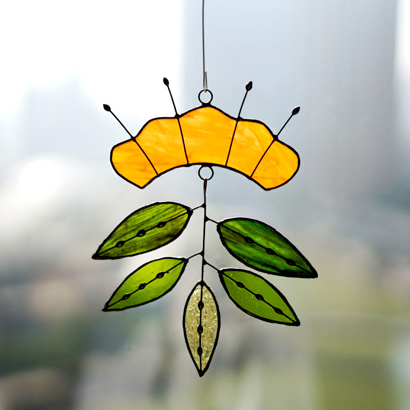 Handcraft Stained Glass Flower - Cloud