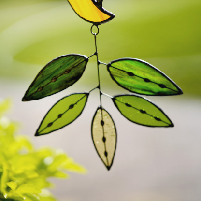 Handcraft Stained Glass Flower-Moon