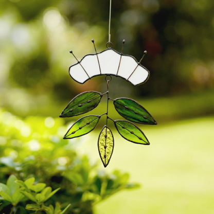 Handcraft Stained Glass Flower - Cloud