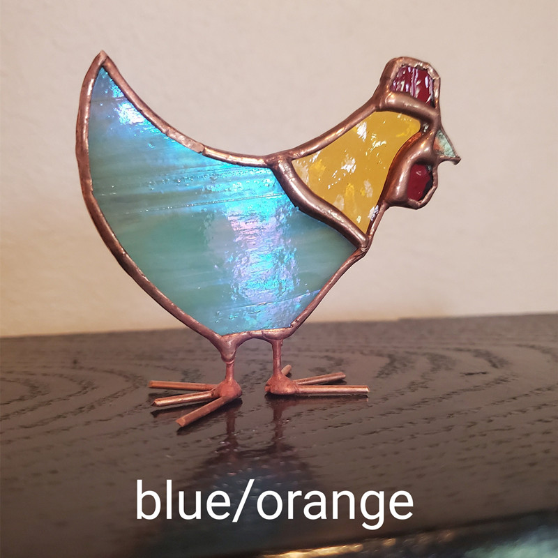 Handmade Stained Glass Chicken