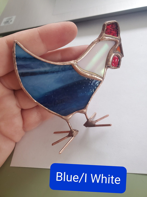Handmade Stained Glass Chicken