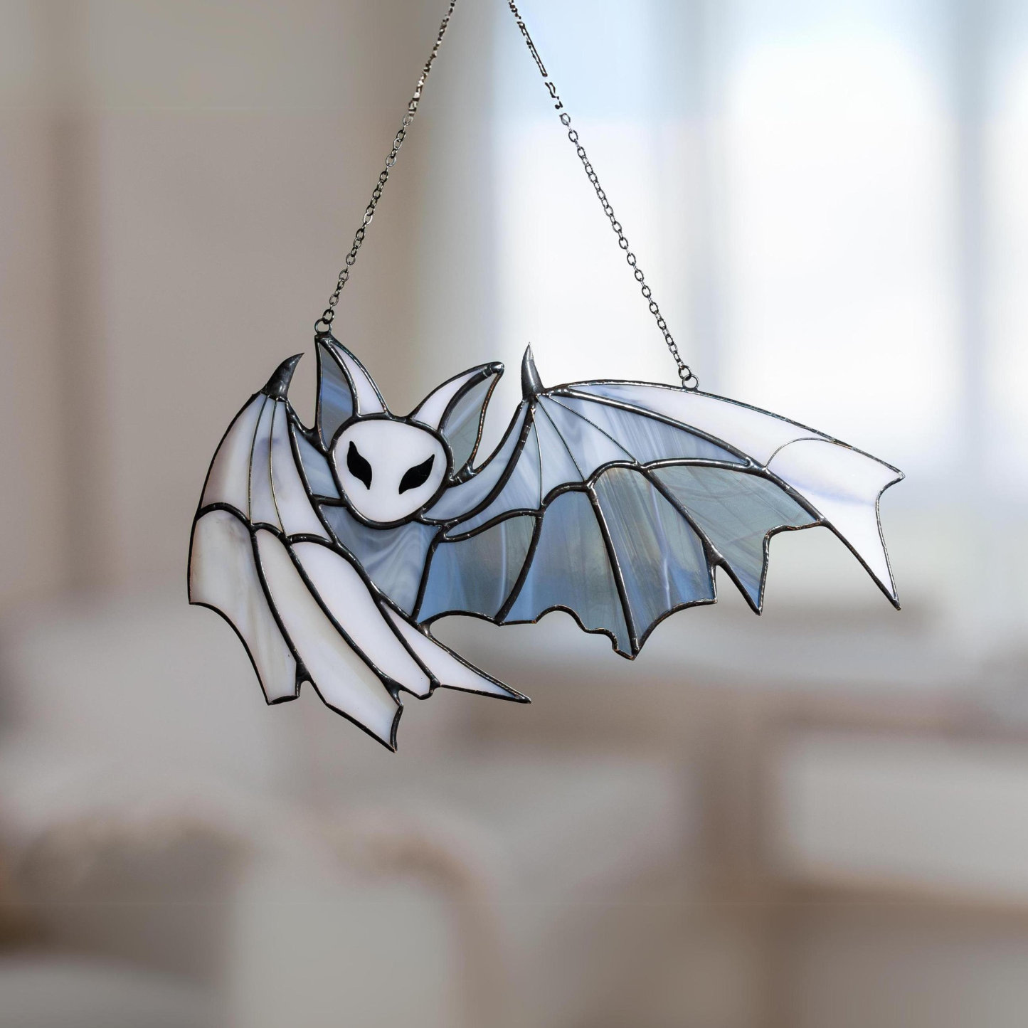 Stained Glass Suncatcher Halloween bat