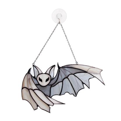 Stained Glass Suncatcher Halloween bat