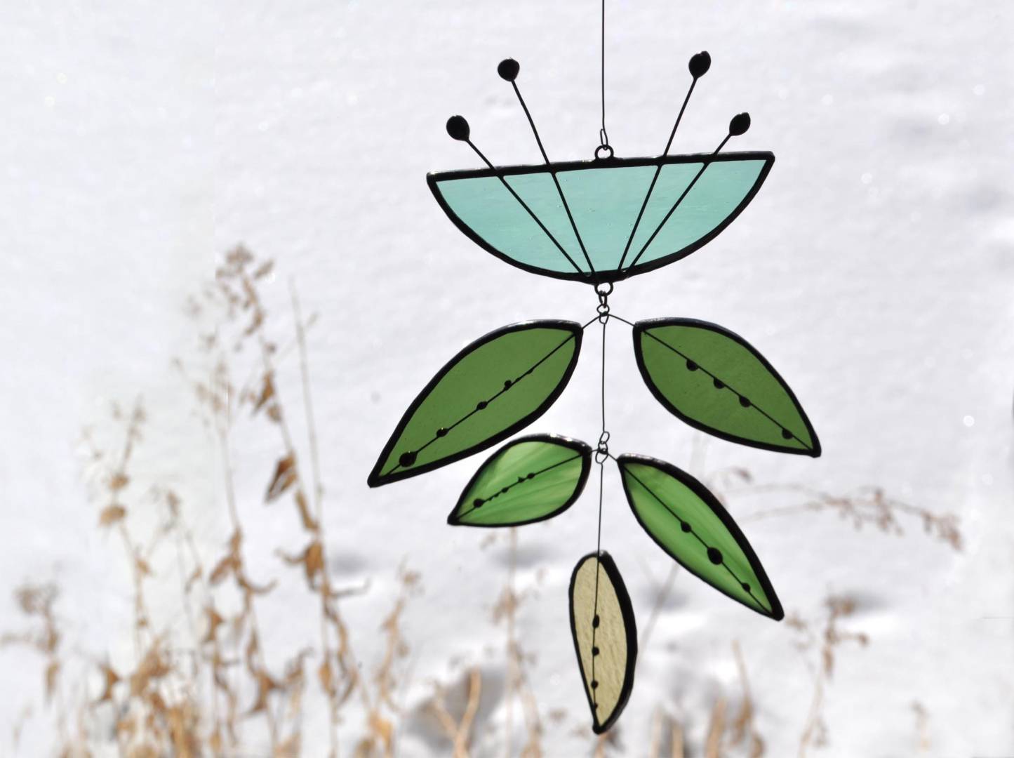 Handcraft Stained Glass Flower