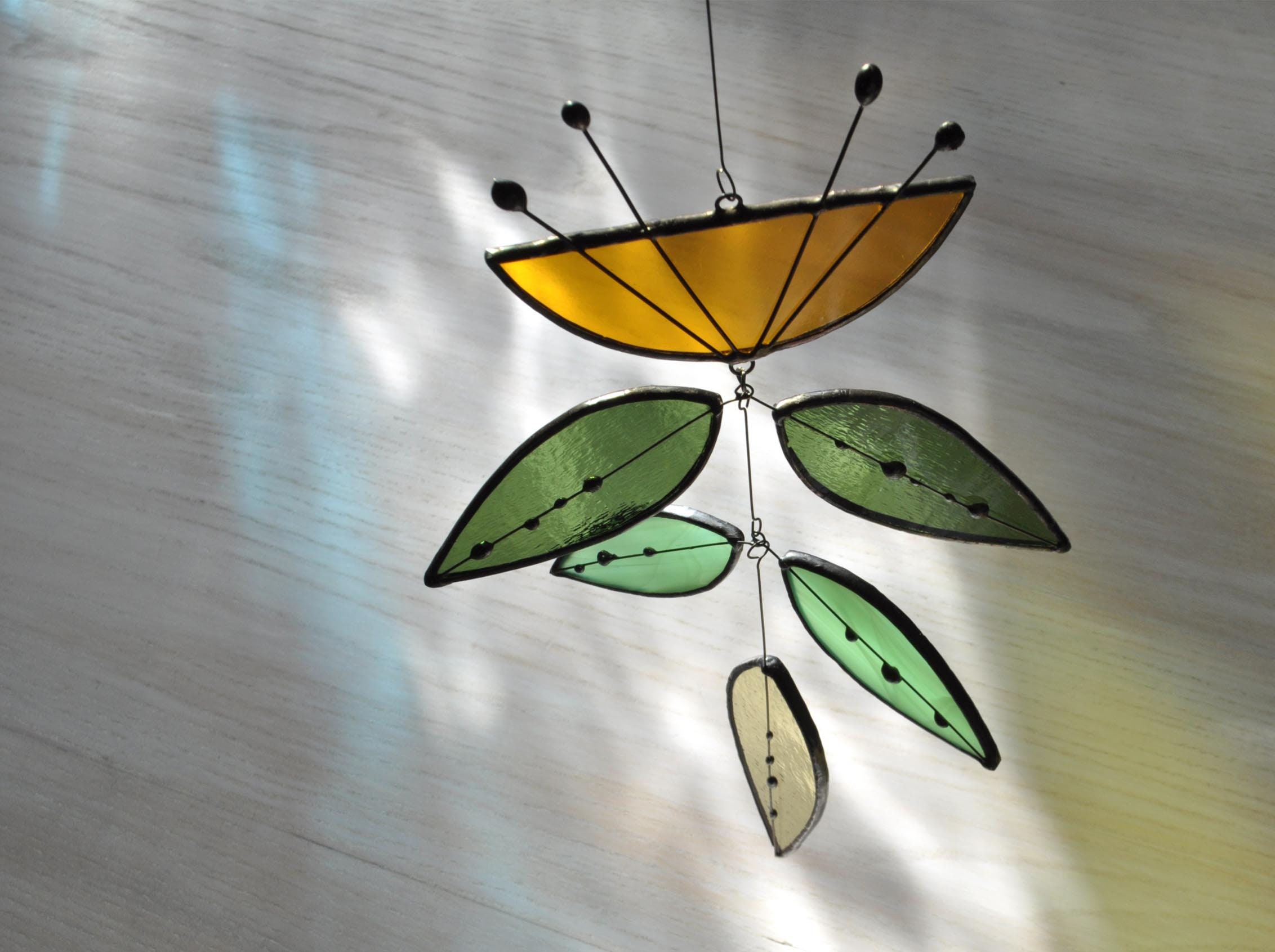 Handcraft Stained Glass Flower