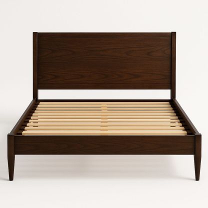 Holzbettgestell Doppelbett Kiefer 200x160cm Dunkelbraun