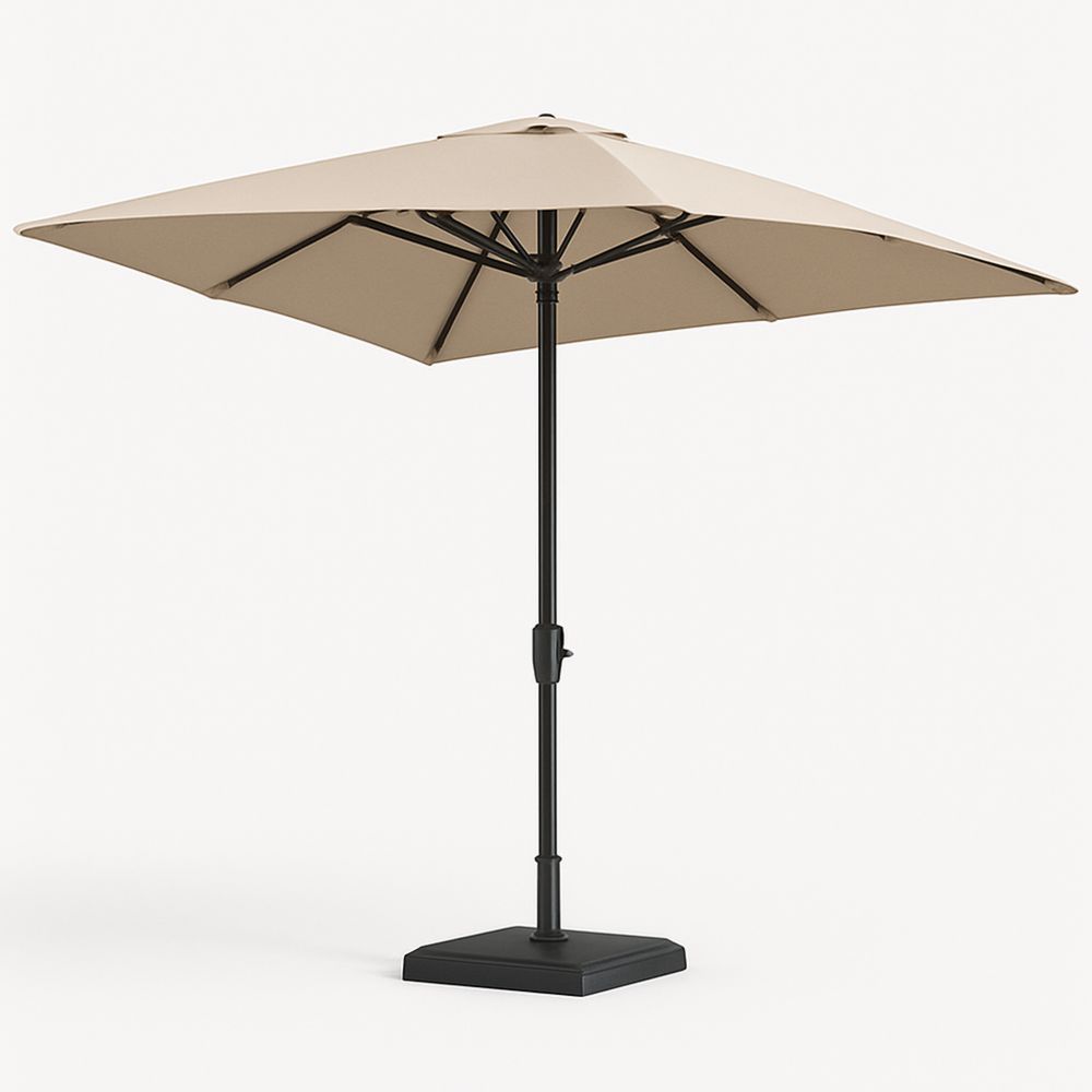 Quadratischer Sonnenschirm Outdoor Polyester  Beige