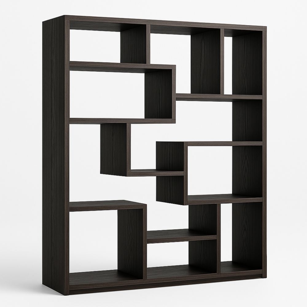 Regal Holz Dunkelbraun 180x150x35 cm