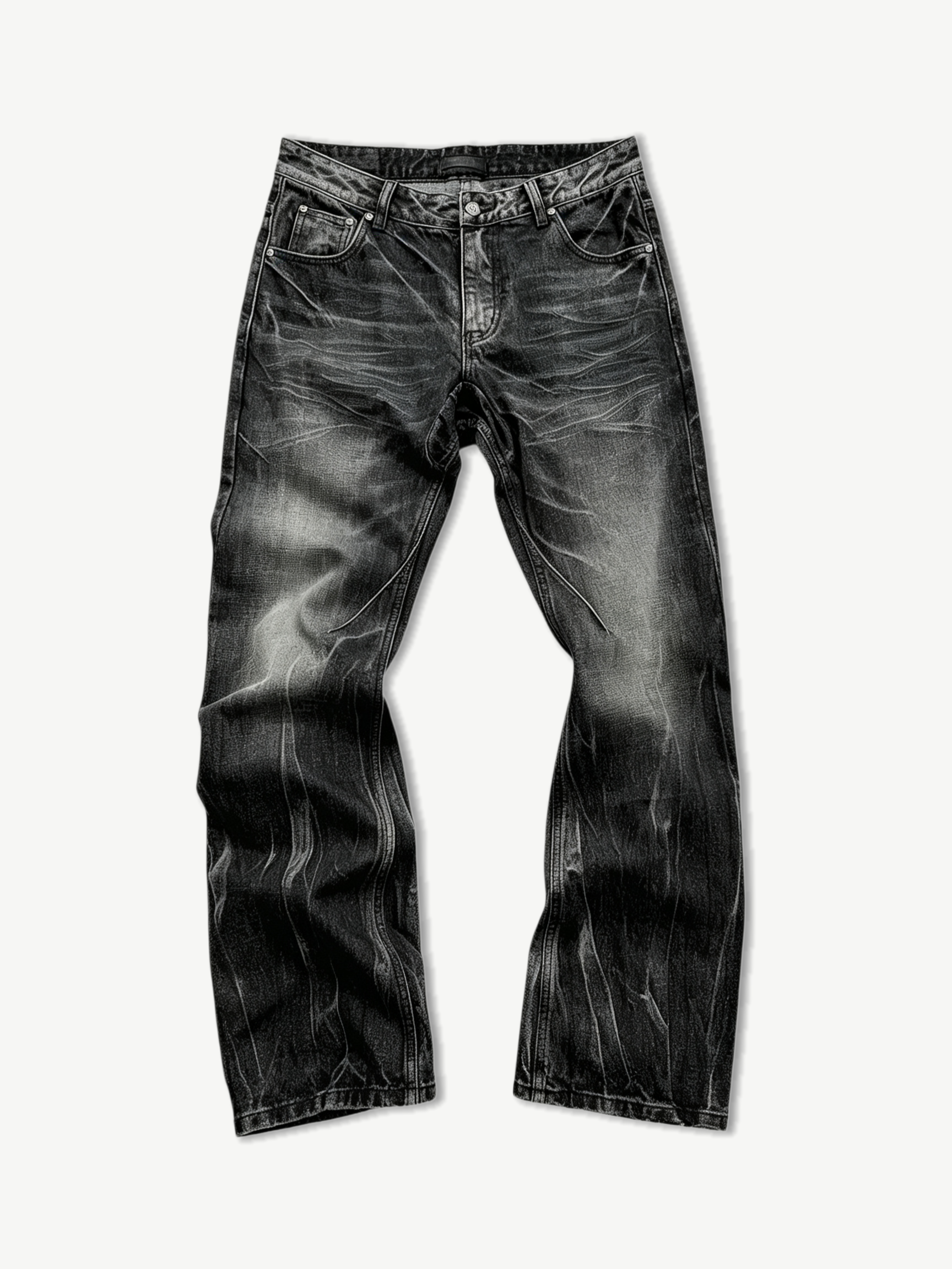 WASHED RIPPLE DENIM