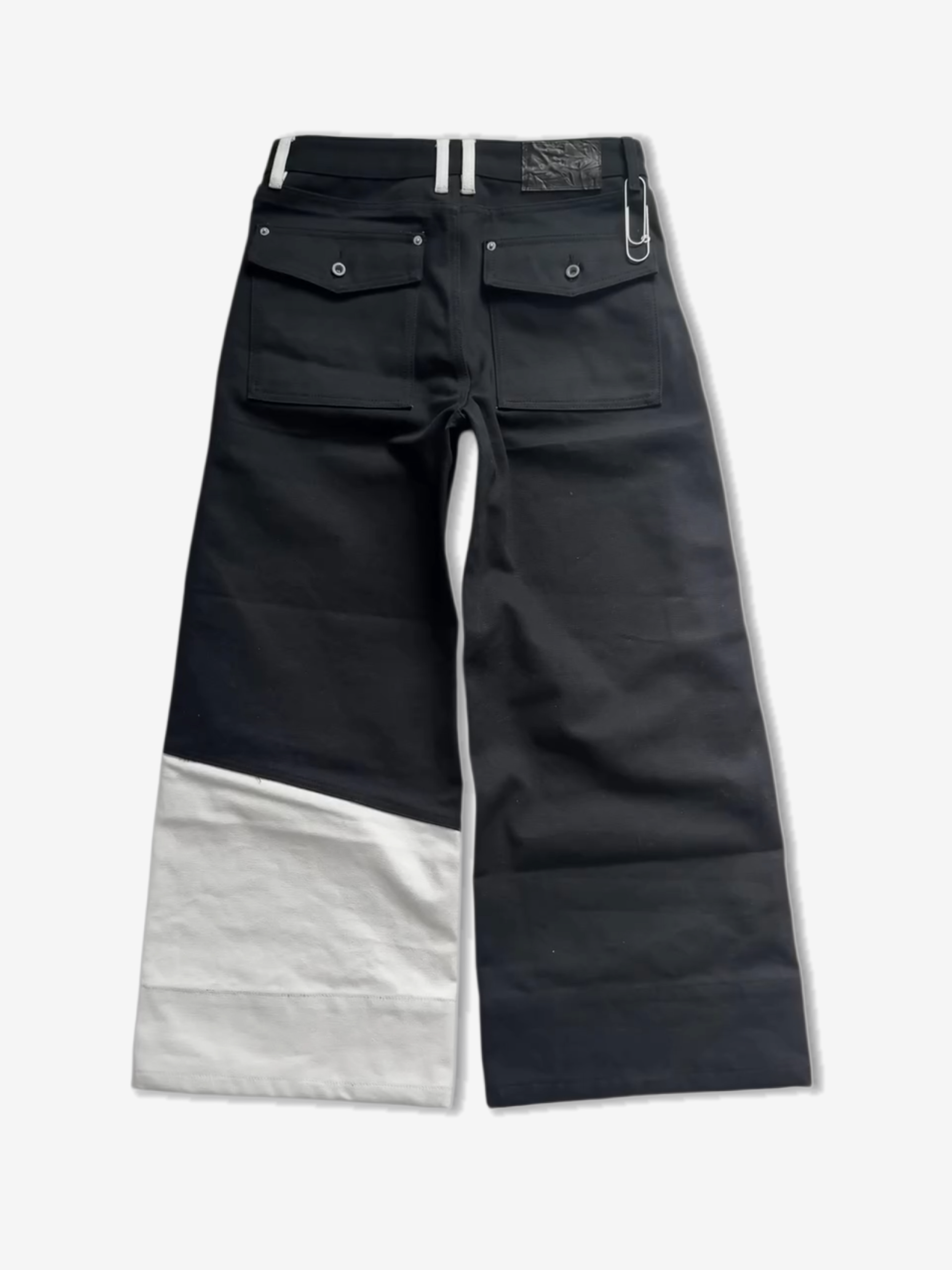 OSCURO STRAIGHT-WIDE LEG CANVAS PANTS