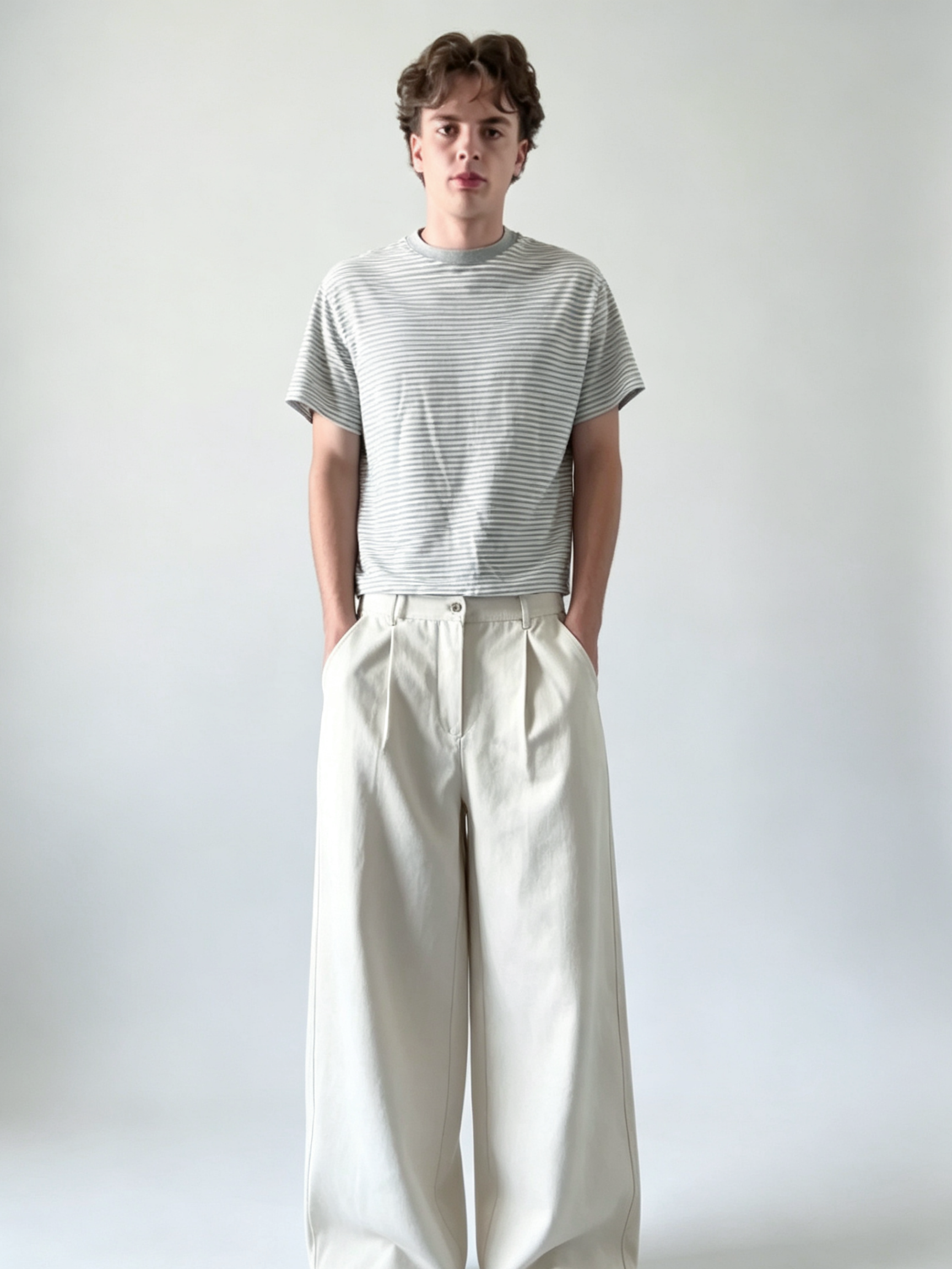 BEIGE CANVAS PANTS