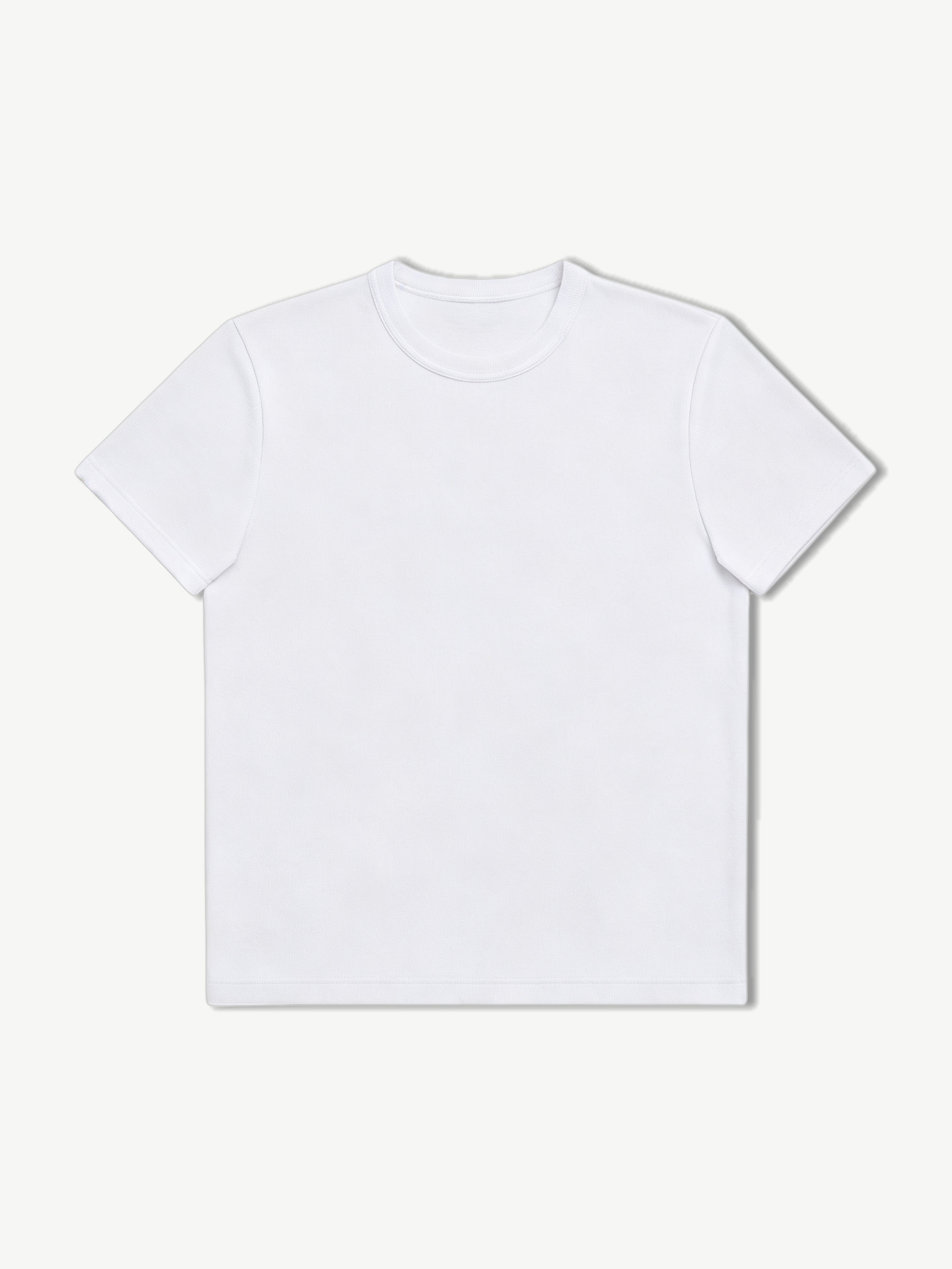 Ribbed t-shirt (white)