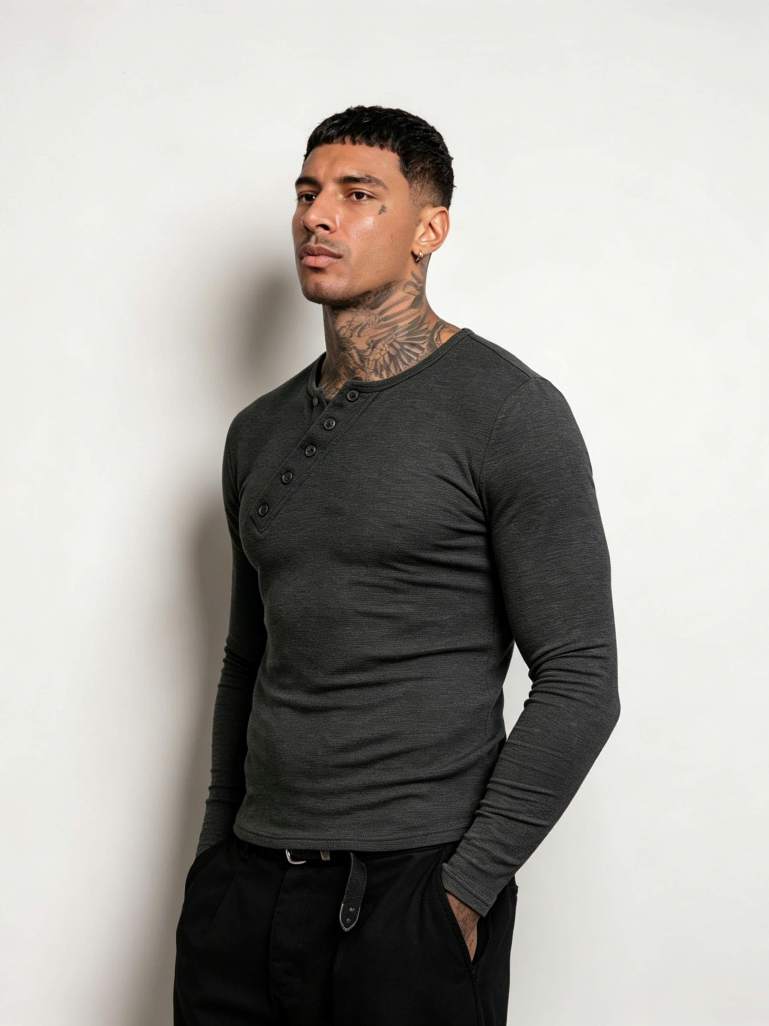BUTTON PLACKET HENLEY