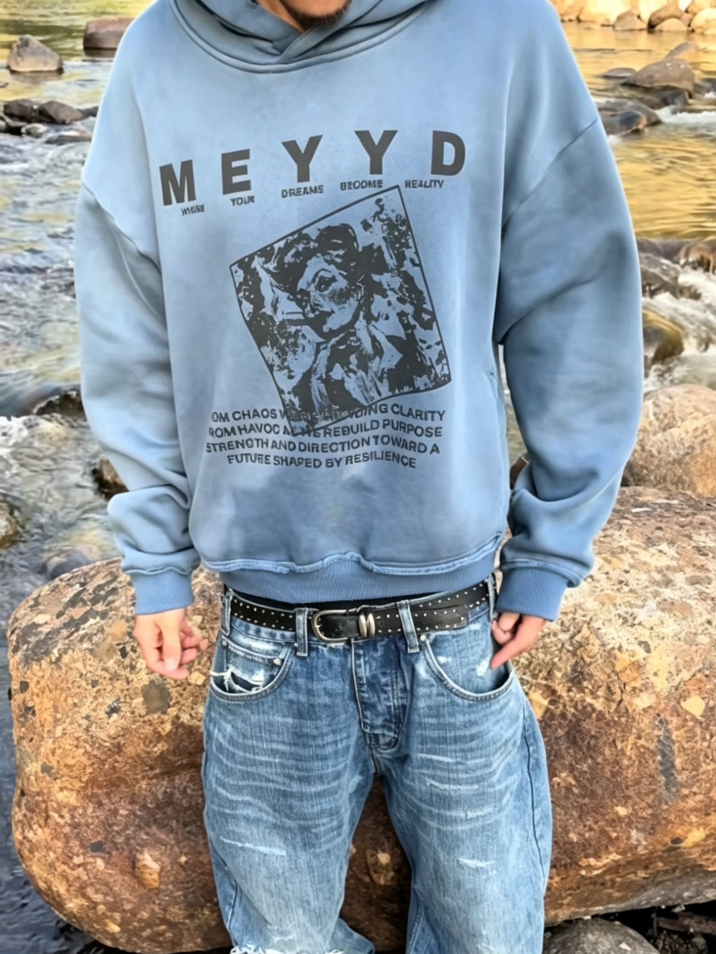 MEYYD DISTRESSED HOODIE