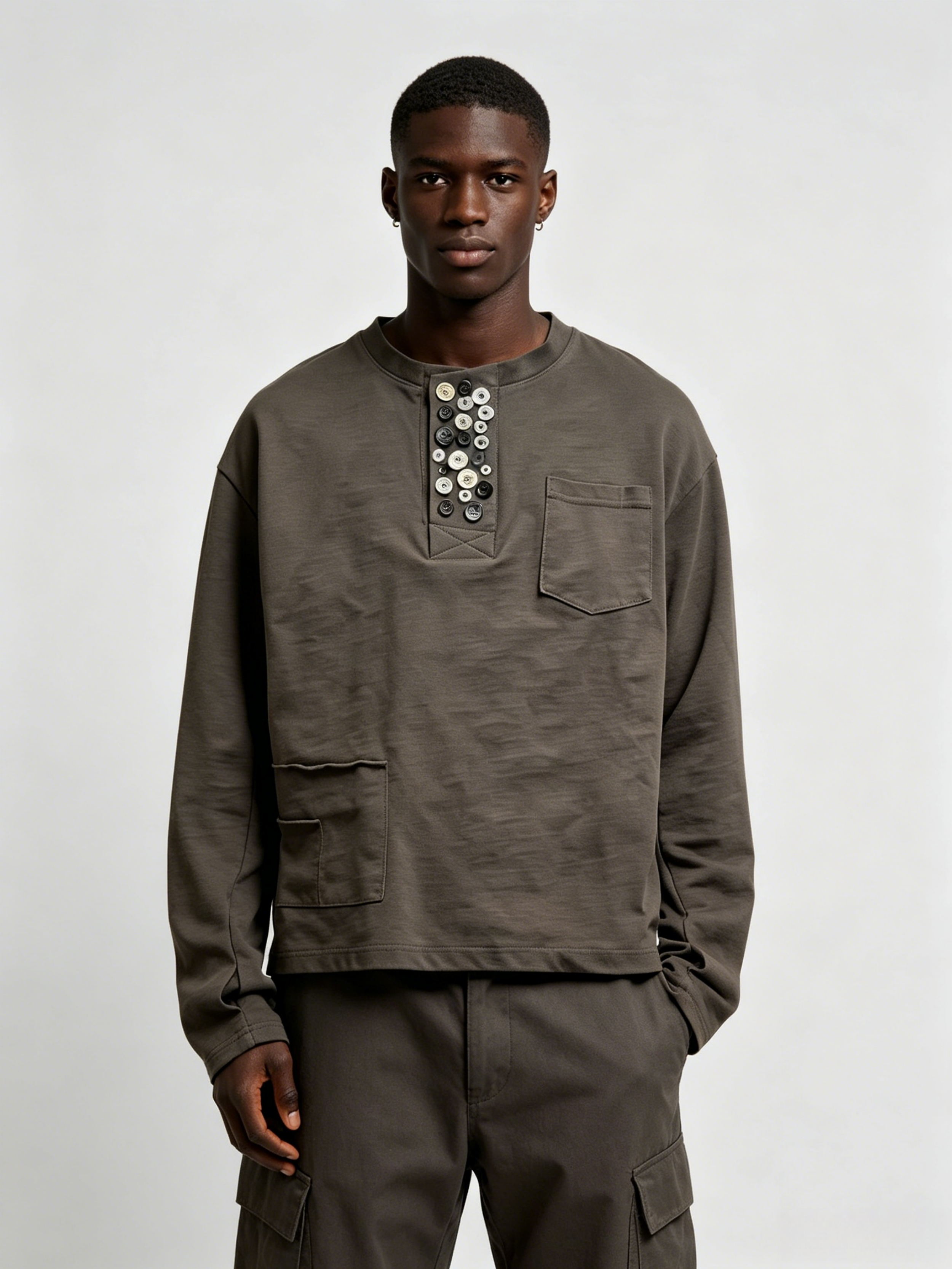 BUTTON PLACKET HENLEY