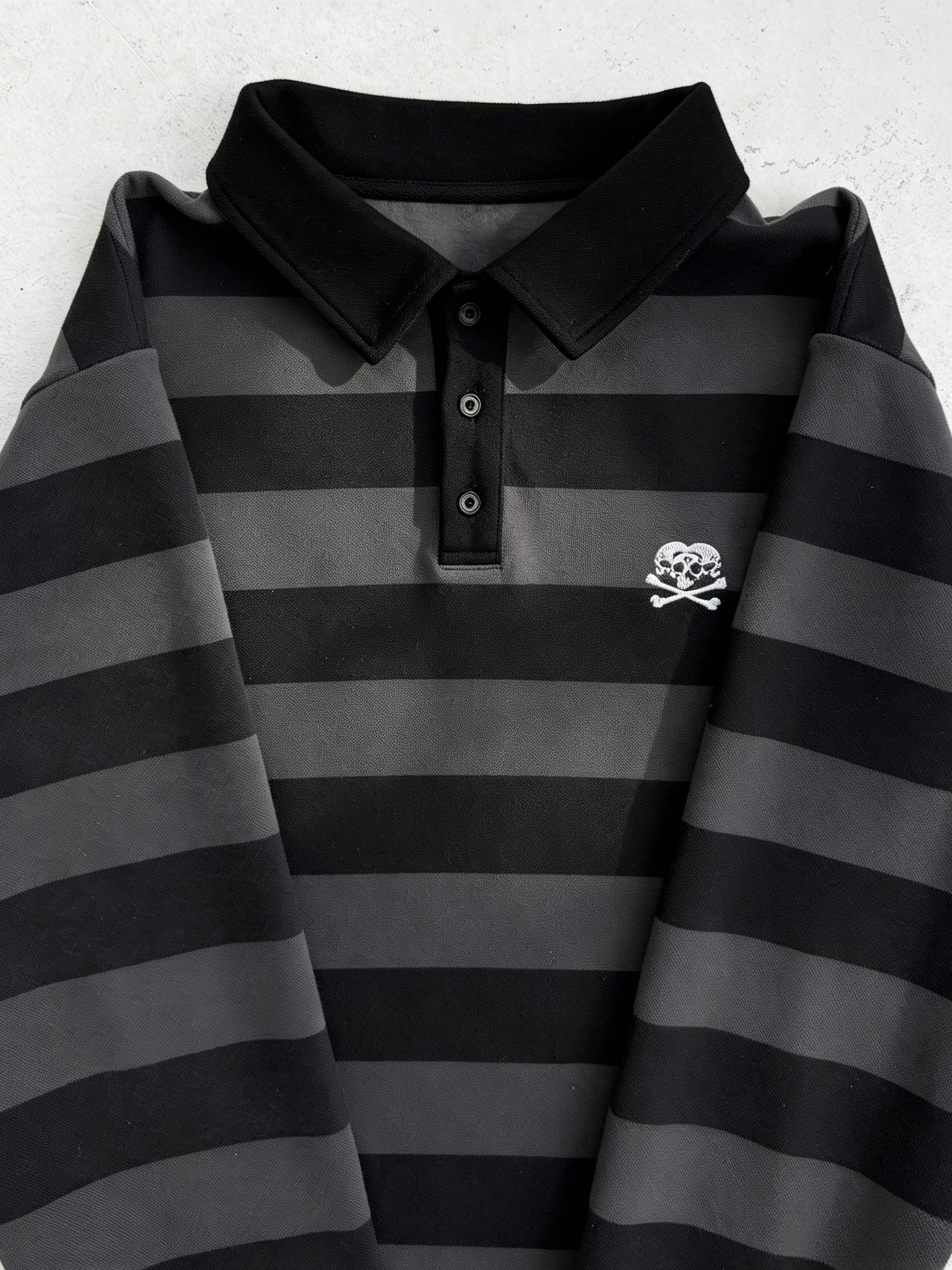 “Reject” Long Sleeve Polo