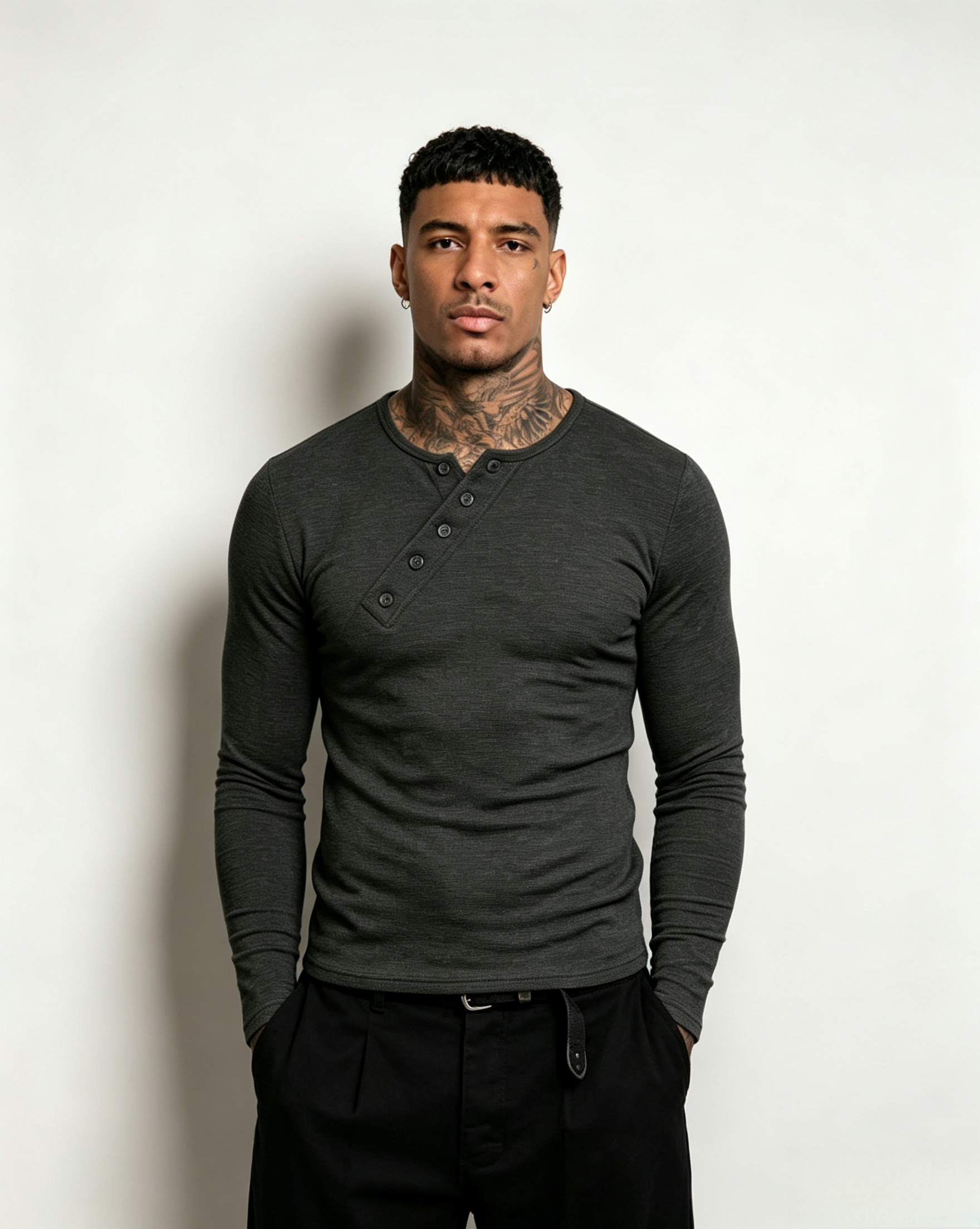 BUTTON PLACKET HENLEY