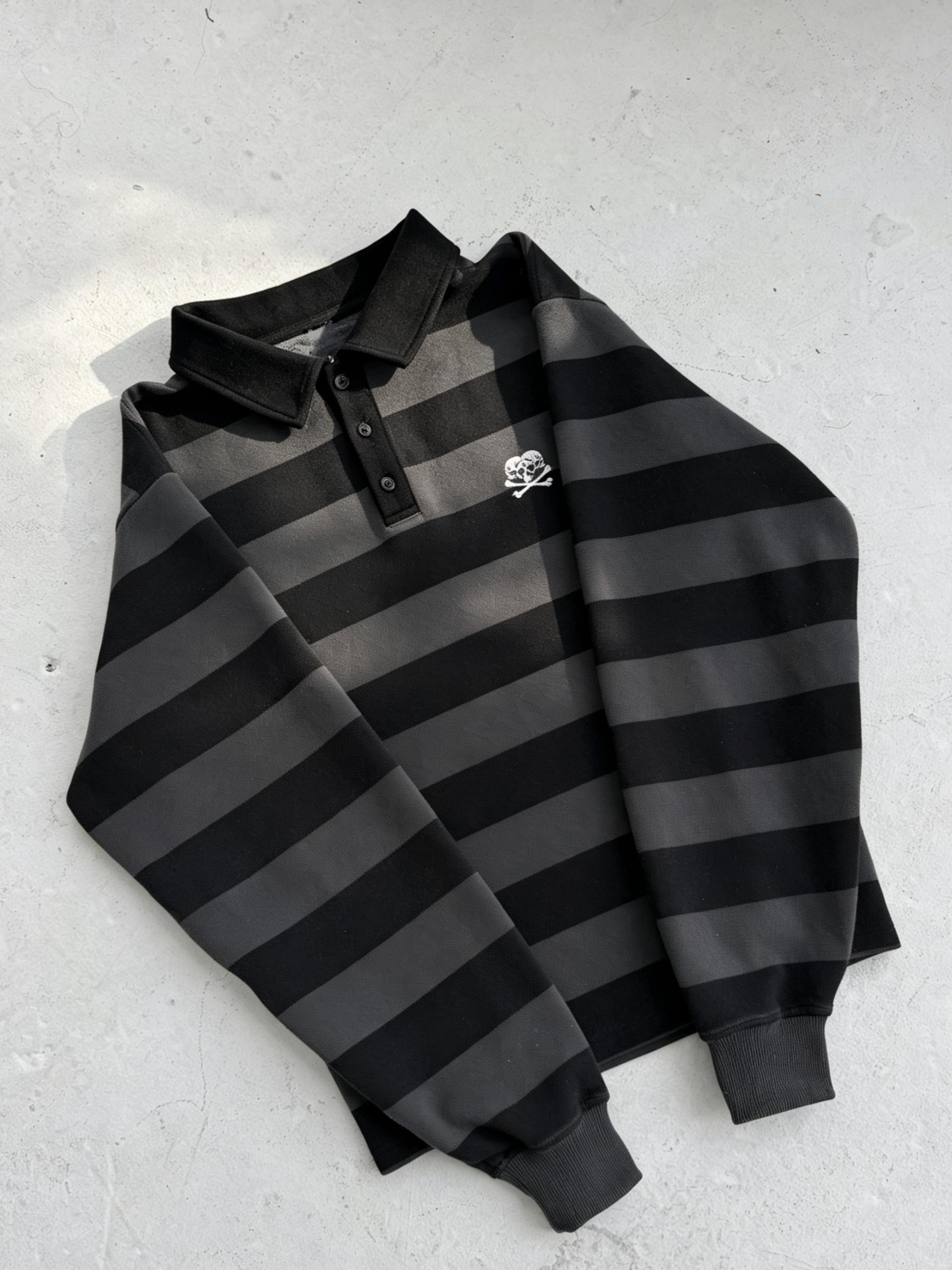 “Reject” Long Sleeve Polo