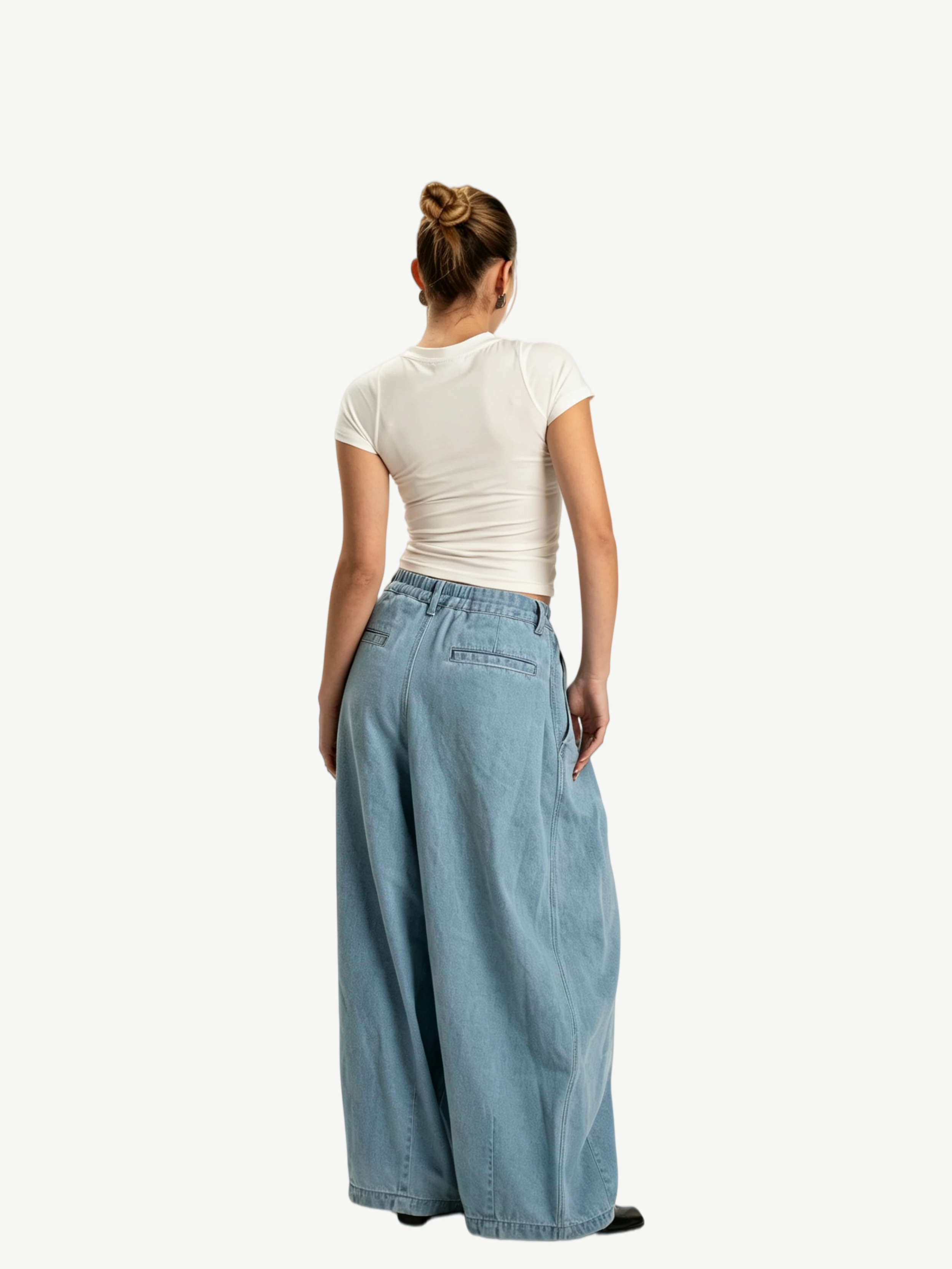 Balloon Denim Jeans | Blue