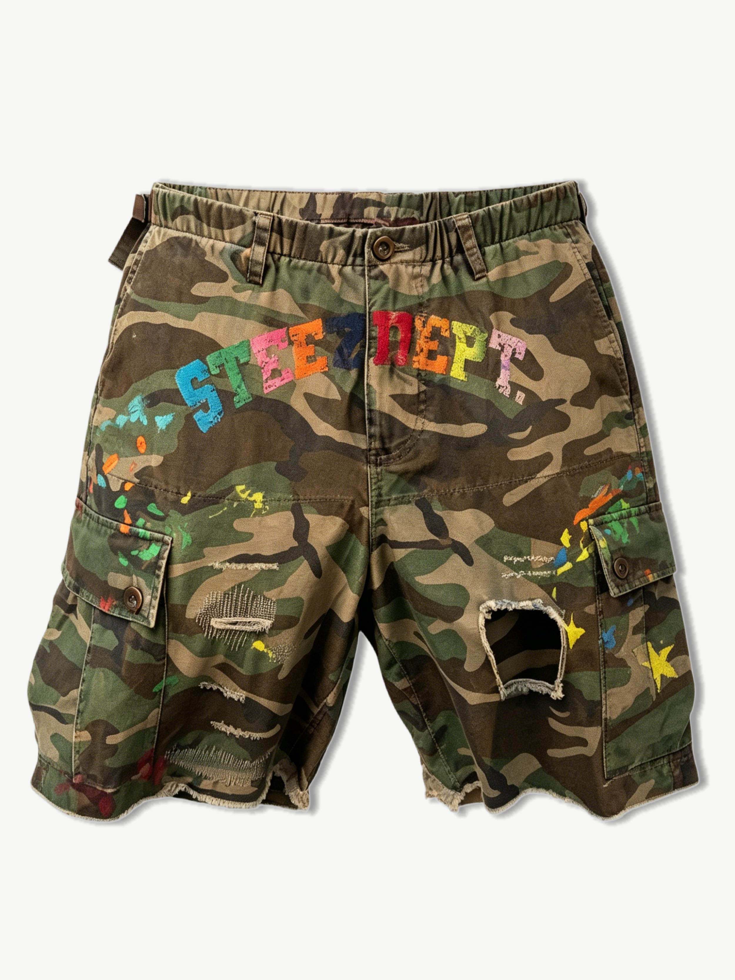 SPLATTER CAMO SHORTS