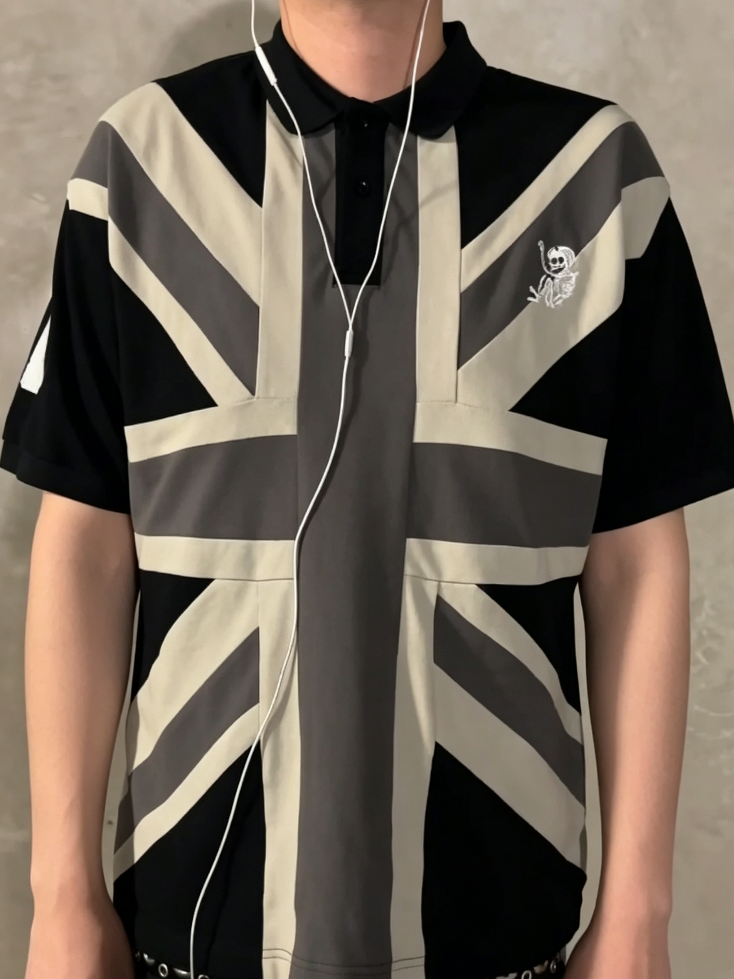 SKULL KNIT POLO