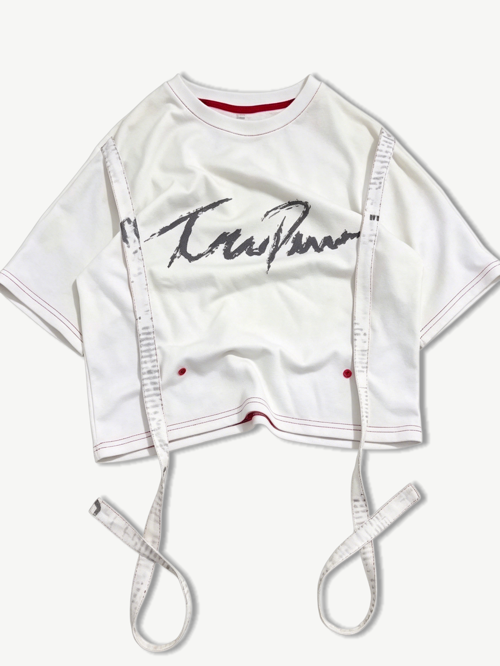 MULTI-VARIATION RIBBON SHORT SLEEVE