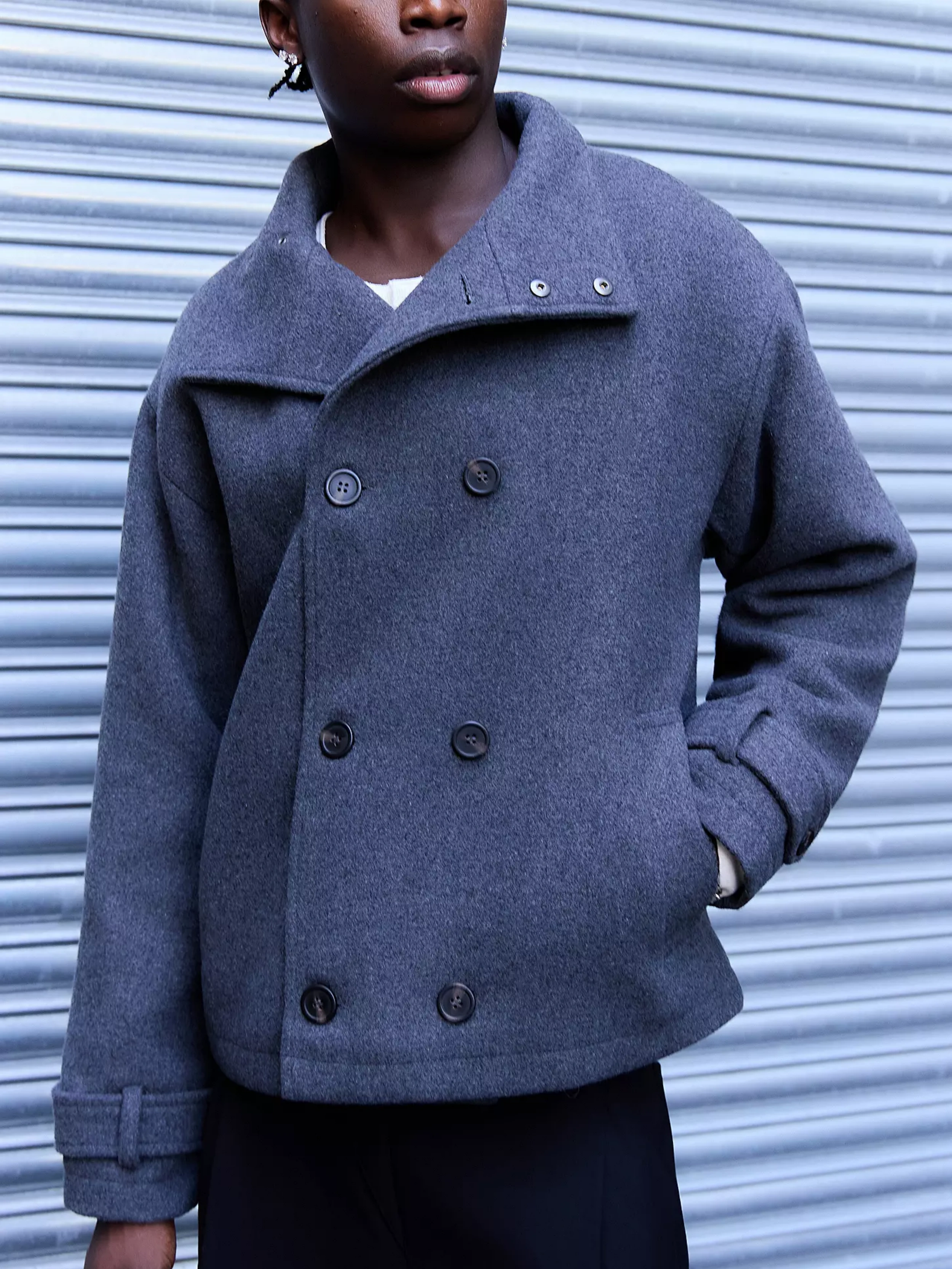 Double-Breasted Wool Jacket