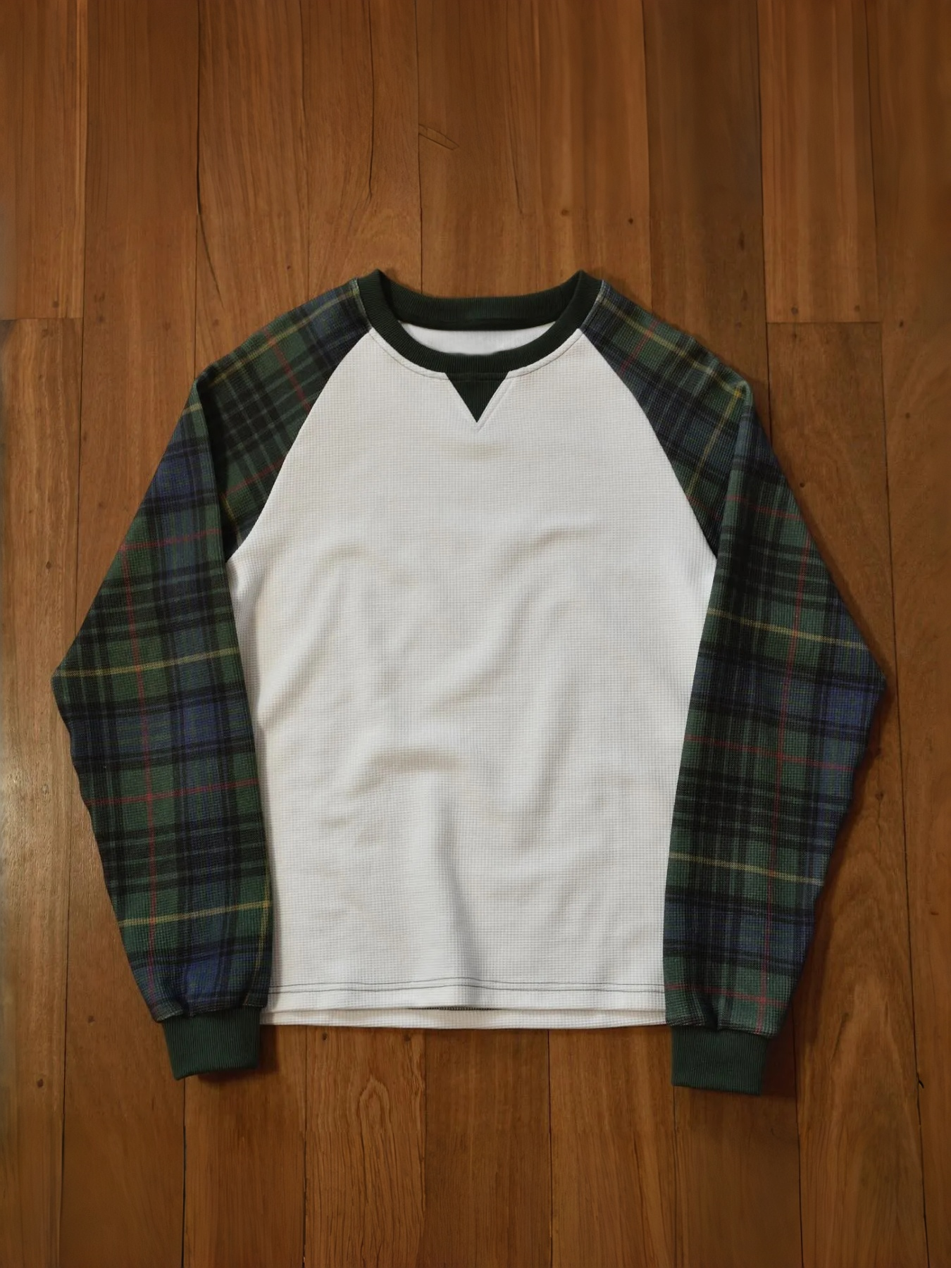 WAFFLE PATCHWORK LONG SLEEVE 
